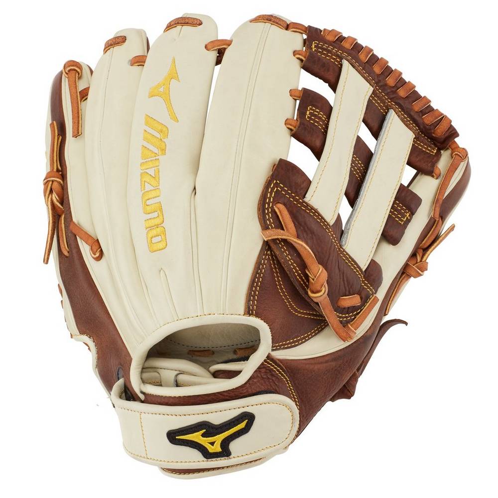 Guantes Mizuno Classic Series Fastpitch 12" Mujer Plateadas/Marrones Outlet ISFU-54123